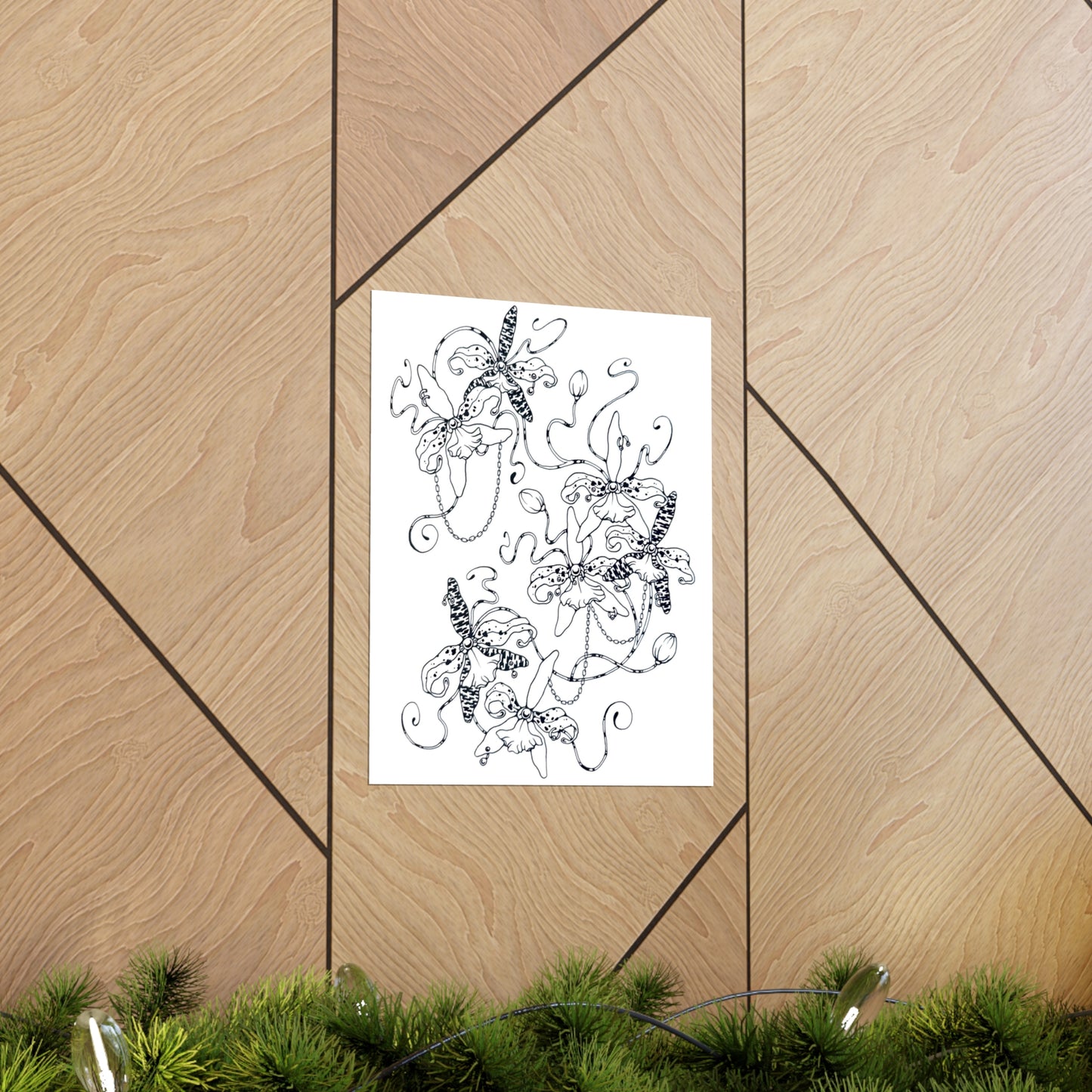 fantasy orchid print