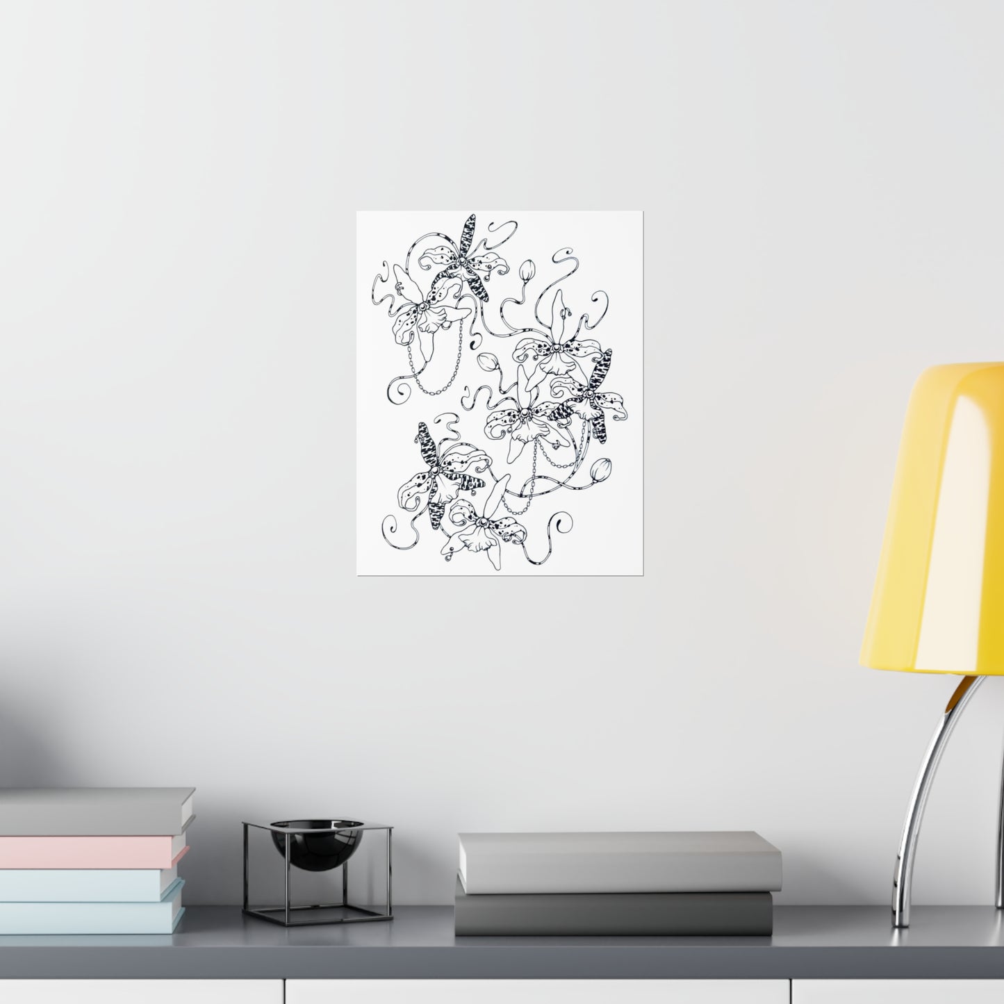 fantasy orchid print